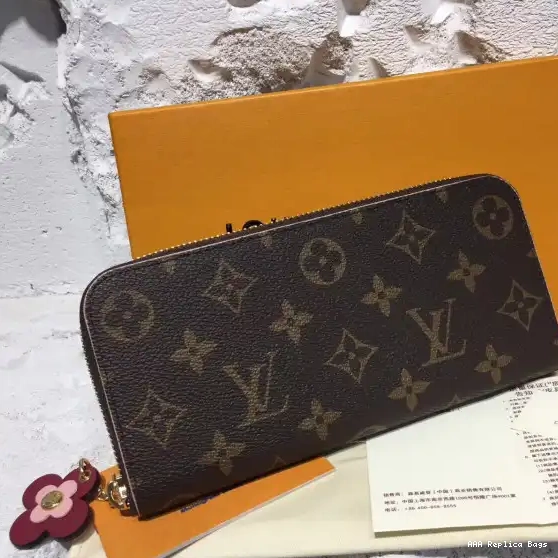 Aaa replica ru wallet Louis Vuitton CLEMENCE 0604